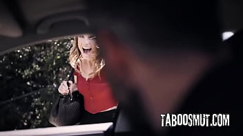 Blonde hitchhiker outdoor sex with a stranger