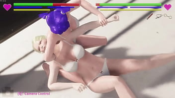 Hot bikini girls fight till ko w h moves