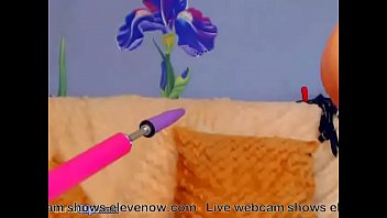 Red hair girl play with pussy and ass on webcam