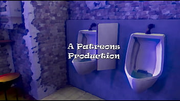 Artistic sex in a public toilet