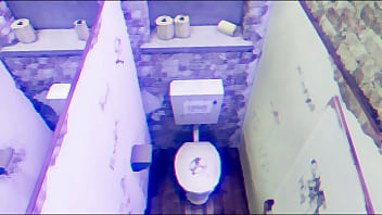 Artistic sex in a public toilet
