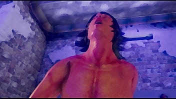 Artistic sex in a public toilet