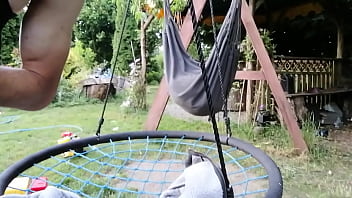 Bdsmslaveboy in his garden