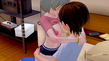 Blonde grinds on his dick