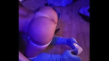 The little colombian official shakes her ass and fucks a foreigner in pov