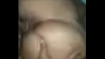 Nut all over her face