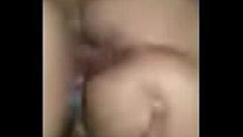 Nut all over her face