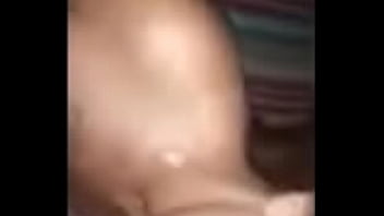 Nut all over her face