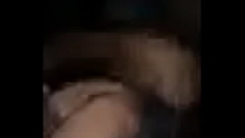 Nut all over her face