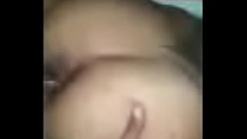 Nut all over her face