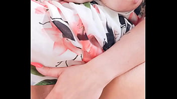 Fingering my pussy in nature