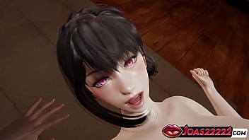 Seductive nerisa 3d hentai intimate kissing big boobs massage wet pussy licking and exhilarating wet orgasm from fingering in honey select 2