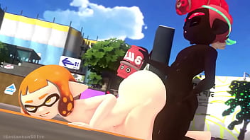 Inkling gostosa leva pau