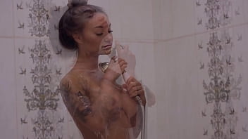 Gorgeous pornstar monika fox masturbates in bed