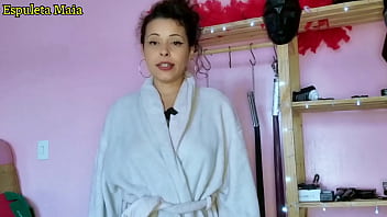 Hot brazilian brunette showing off her stash of panties and lingerie