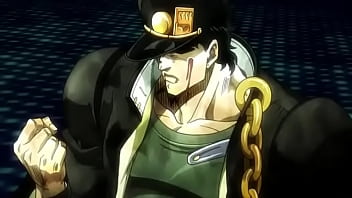 Jotaro arrebentando o kakyoin