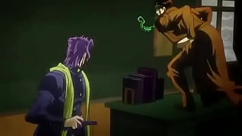 Jotaro arrebentando o kakyoin