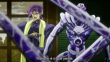 Jotaro arrebentando o kakyoin