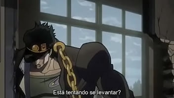 Jotaro arrebentando o kakyoin
