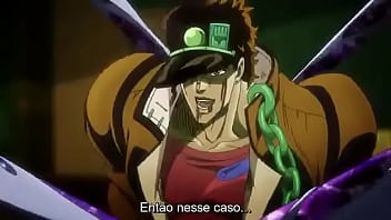 Jotaro arrebentando o kakyoin