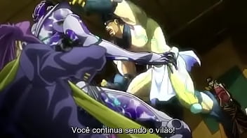 Jotaro arrebentando o kakyoin