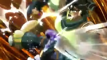 Jotaro arrebentando o kakyoin