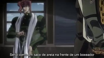 Jotaro arrebentando o kakyoin