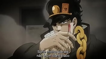 Jotaro arrebentando o kakyoin