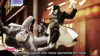 Jotaro arrebentando o kakyoin