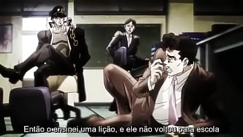 Jotaro arrebentando o kakyoin