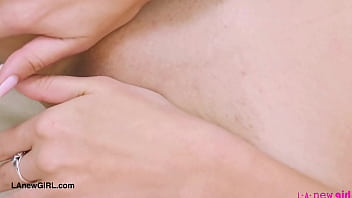 Naturally beautiful brunette naked close up