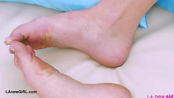 Naturally beautiful brunette naked close up