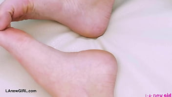 Naturally beautiful brunette naked close up