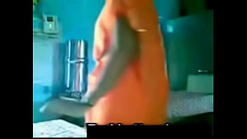 Orange saree aunty with uncle shafy