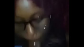 Black beauty gives amazing blowjob
