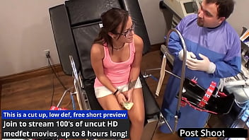 Freshman gets mandatory hitachi orgasm from doctor tampa angel oaks