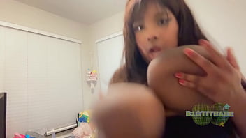 Jumping While Sucking On Jj Cups Busty Amateur thumbnail