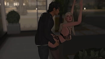 Quickie public sex in the garage 3d hentai