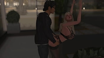 Quickie public sex in the garage 3d hentai