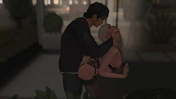 Quickie public sex in the garage 3d hentai