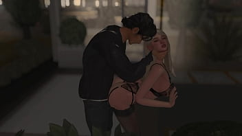 Quickie public sex in the garage 3d hentai