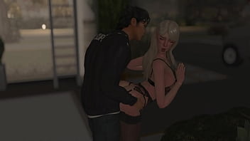 Quickie public sex in the garage 3d hentai