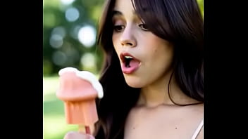 Wednesday Addams Eating Mushroom Popsicle thumbnail