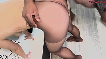 Britney gets blacked and creampied for looking fine in pantyhose