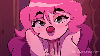 Clown coupon gives blowjob and anal