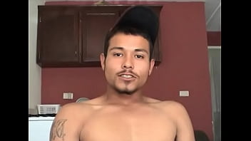 Watch These Hot Gay Mexican Guy Stroke His Huge Uncut Cock And Unleash A Massive thumbnail