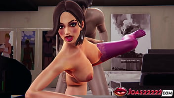 Animation featuring milf in stockings side desk sex missionary with huge boobs and tied sex with cum in tight pussy a lot of sperm in honey select 2