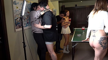 Strip pong stream with argentinian pornstars gets hot knock knock club