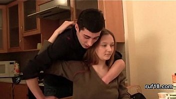 Teen lucy in bondage is teased by horny guy