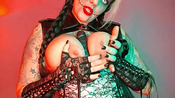 Meeting and teasing from a busty dolly doll with a wet and sweet pussy